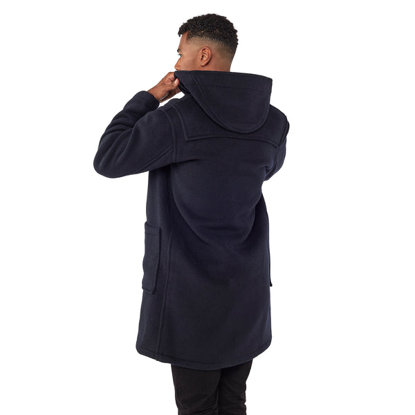 Mens wool toggle hot sale coat with hood