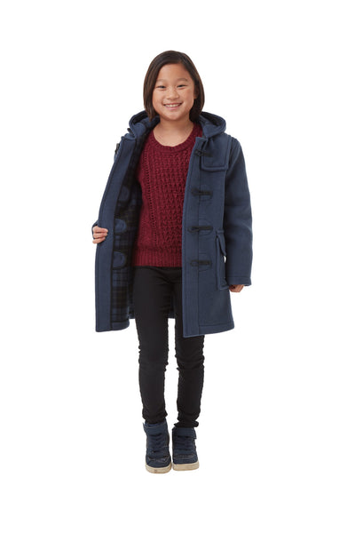 Girls blue sale duffle coat