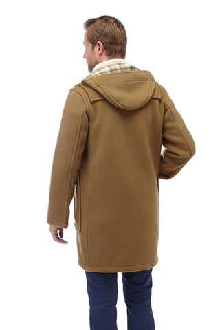 Mens Camel Classic Fit Original And Authentic Duffle Coat With Horn Toggles