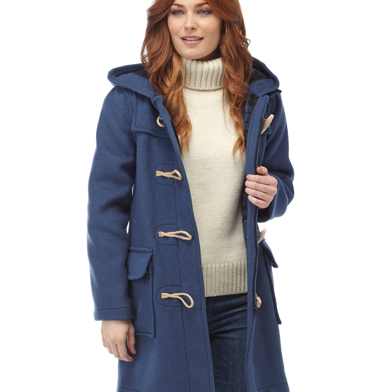 Women's Classic Fit Duffle Coat Burgundy Original Montgomery