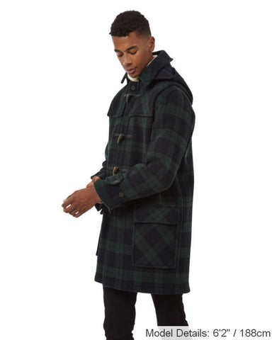 Men's Blackwatch London Custom Fit Convertible Duffle Coat, With Original Removable Hood And Horn Toggles