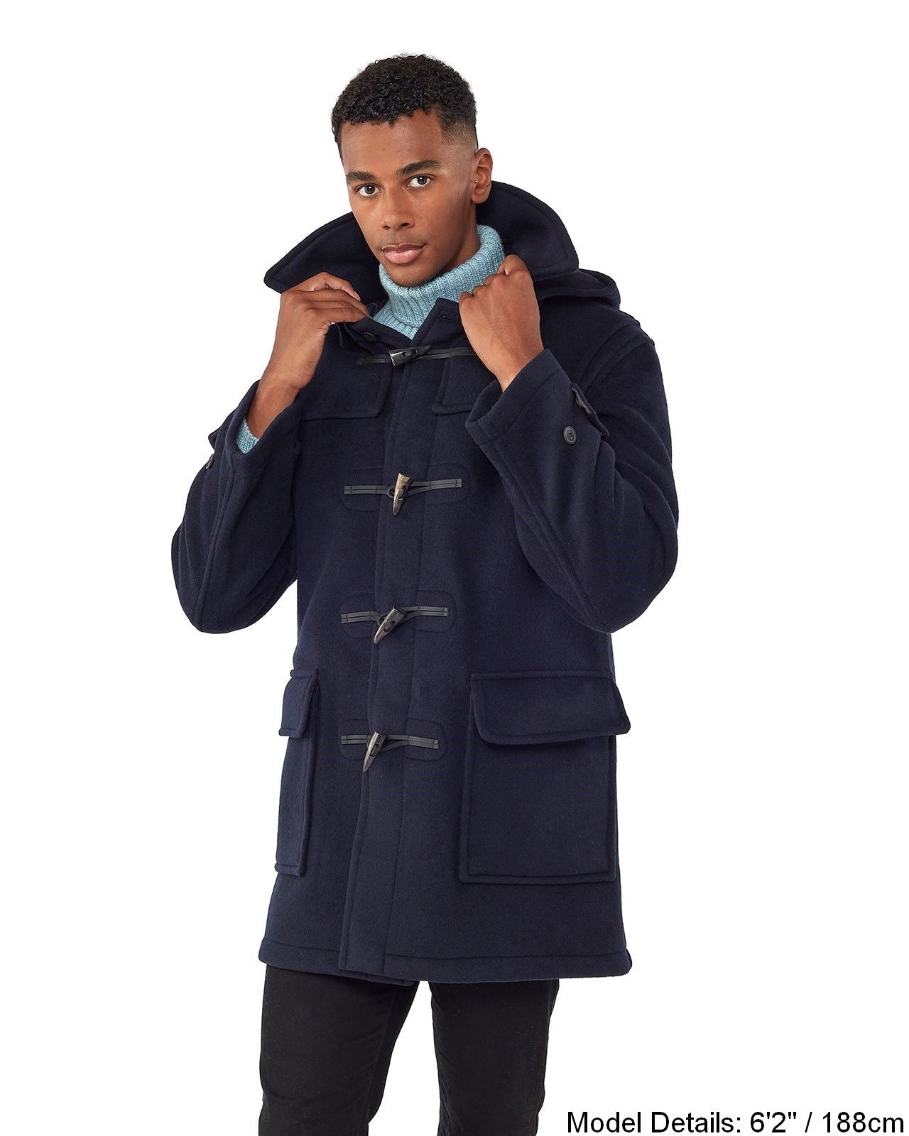 Designer duffle coat mens hotsell