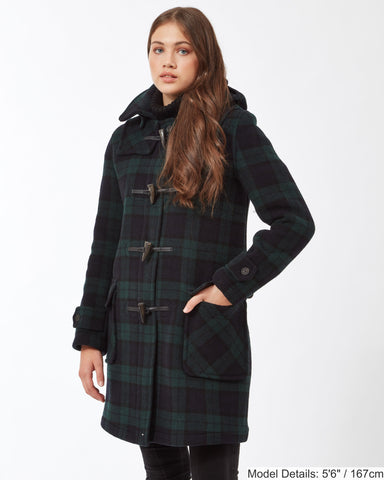 Women's London Classic Fit Duffle Coat - Blackwatch