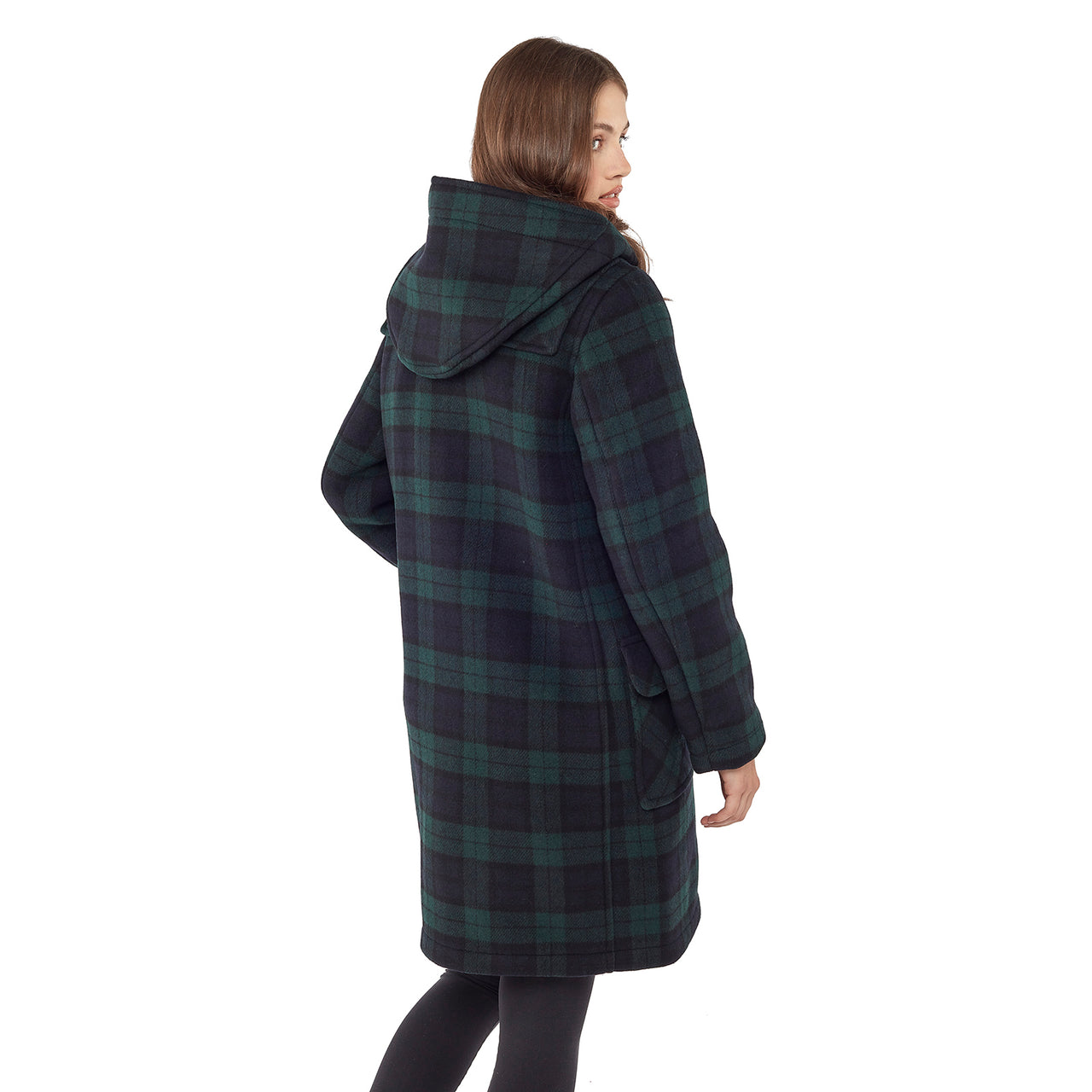 Woman's Blackwatch Original Classic Fit Duffle Coat With Horn Toggles