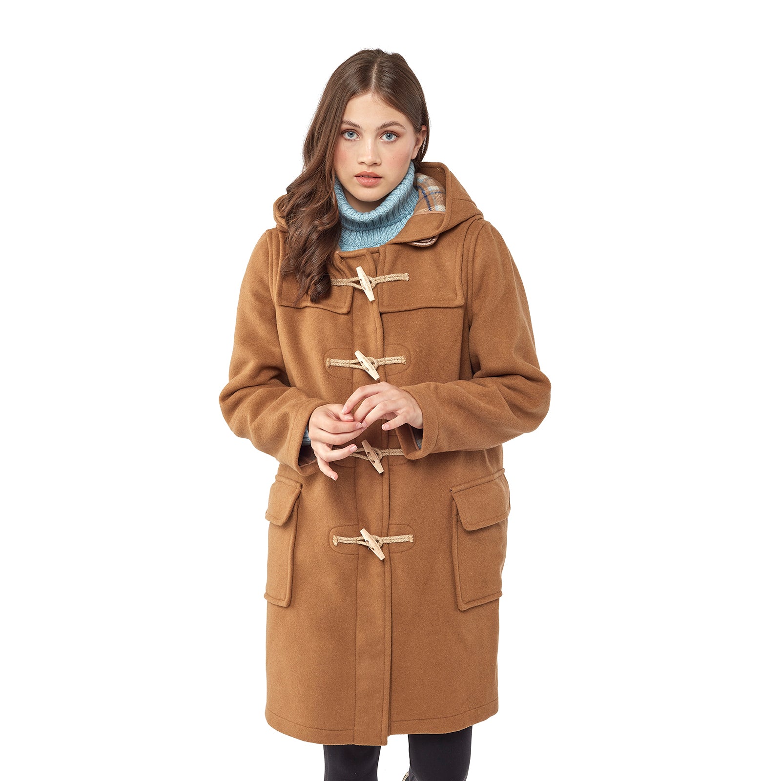 Womens Brown Duffle Coat | Free Shipping UK & USA