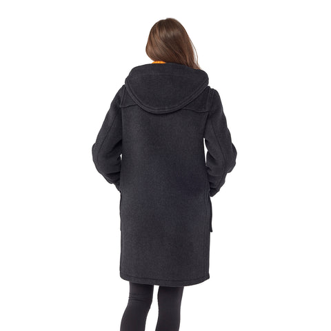 Women's Charcoal Original Classic Fit Duffle Coat with Wooden Toggles