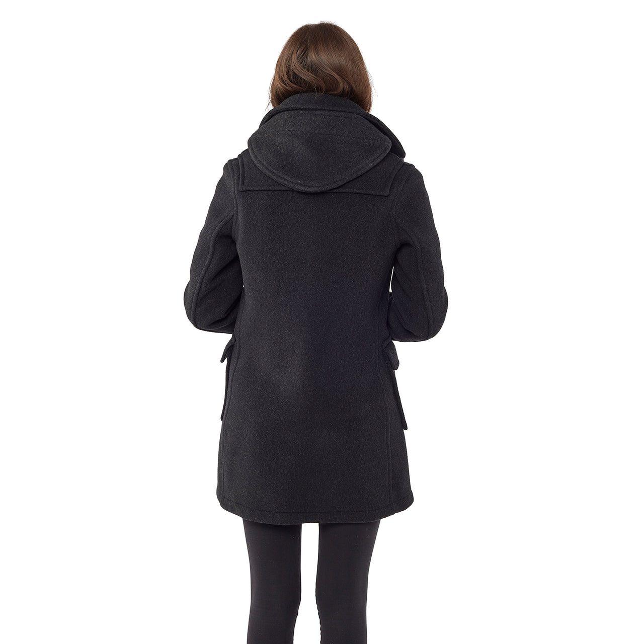 Women's London Classic Fit Duffle Coat - Charcoal