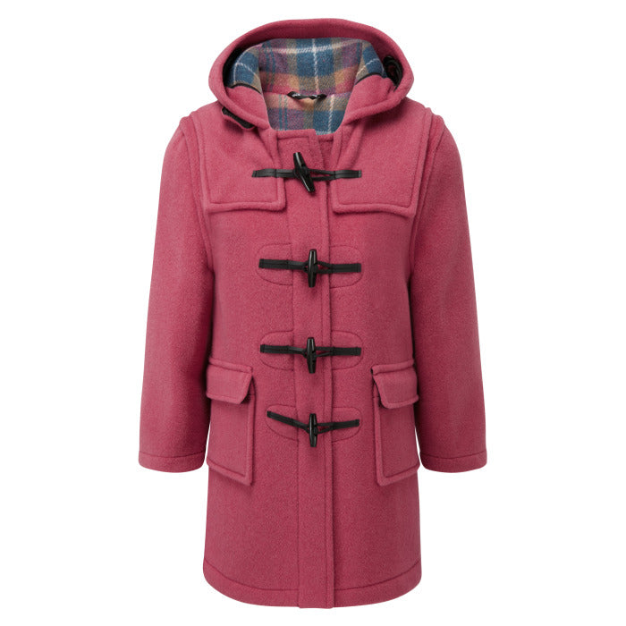 Children's Pink Original Classic Fit Duffle Coat With Faux Horn Toggles