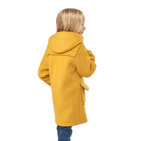 Children's Mustard Original Classic Fit Duffle Coat With Faux Horn Toggles