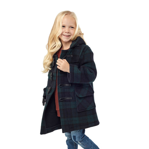 Children's Blackwatch Original Classic Fit Duffle Coat With Faux Horn Toggles