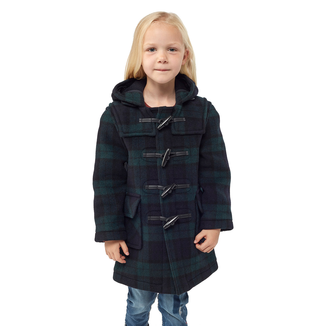 Children's Blackwatch Original Classic Fit Duffle Coat With Faux Horn Toggles